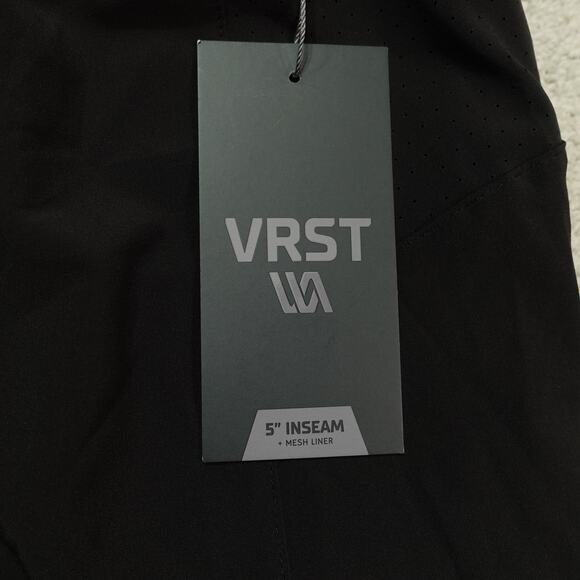 NWT VRST Mens 5” Accelerate Running Short Classic Fit Mid-Rise Pure Black Sz 2XL - Picture 2 of 9